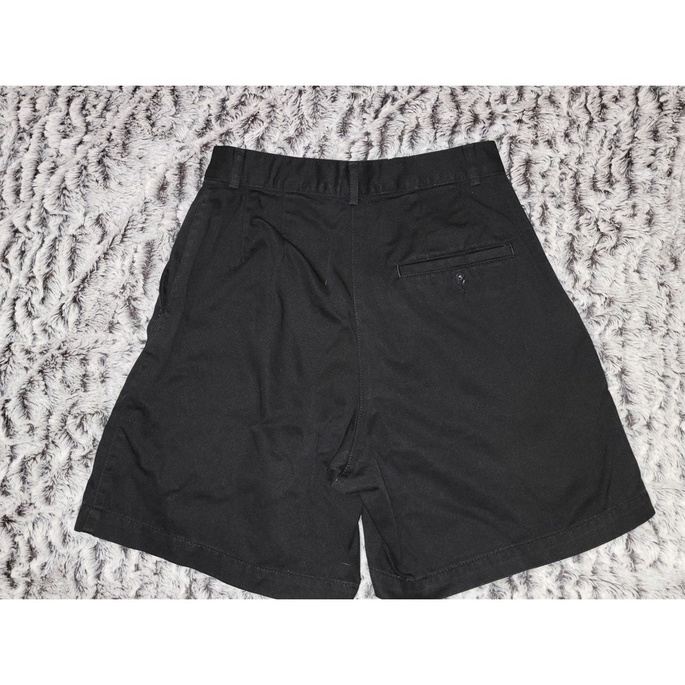 LLBean Womens Size 4 Black Cotton Casual Shorts Elastic Waist‎ - Picture 2 of 7